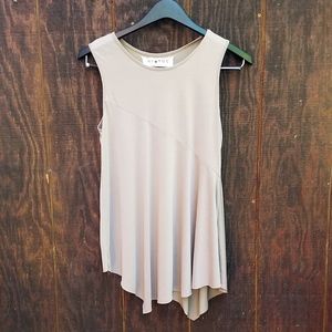 Hiatus~Grey Asymmetrical Tunic~Size Large